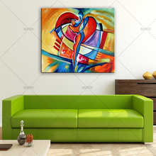 high quality picture Hand Painted Abstract art Oil Painting On Canvas With Frame Modern Home Decor wall pictures for living room 2024 - buy cheap