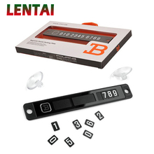 LENTAI For Ford focus 2 3 mk2 fiesta ranger mondeo mk4 Acura Infiniti 1Set Black Car parking card with phone number Stickers 2024 - buy cheap