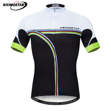 Weimostar-camiseta esportiva e masculina para ciclismo, 100% poliéster, secagem rápida, verão, mountain bike 2024 - compre barato