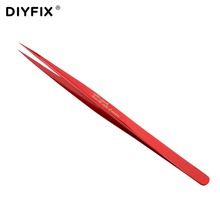 Diyfix pinça de precisão ultra fina, pinça antimagneti, clipes para a joia, ferramenta manual de reparo de componente eletrônico, suporte 2024 - compre barato