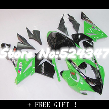 Verde Negro Kit de carenado para 2004 de 2005 ZX10R Kawasaki Ninja ZX-10R 04-05 molde ZX 10R 2004 DE 2005 motocicleta juego de carenados 2024 - compra barato