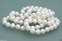 Настоящее 7-8 мм натуральный белый Akoya культивированный жемчуг ожерелье браслет серьги набор 2024 - купить недорого