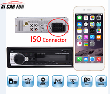 Conector iSO Rádio Do Carro Jogador Estéreo Telefone Bluetooth AUX-IN MP3 FM/USB/1Din/controle Remoto 12 V Áudio do carro JSD520 Rádio FM Estéreo 2024 - compre barato