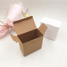 12Pcs/Lot White Brown Blank Cardboard Paper Boxes Chocolate Cookies Container Cases Regular Holiday Party Festival Supply Boxes 2024 - buy cheap