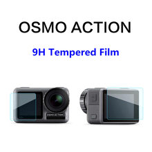 Películas protectoras de vidrio templado 2.5D, película a prueba de explosiones para Cámara de Acción DJI OSMO, accesorios deportivos 2024 - compra barato