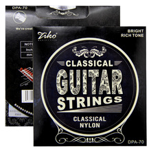 ZIKO-cuerdas de guitarra clásica de nailon, tono brillante, 028-043 pulgadas 2024 - compra barato
