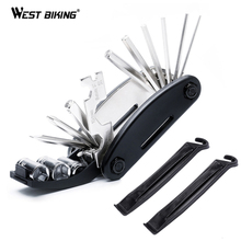 WEST BIKING-Kit de herramientas para bicicleta, incluye 2 cucharas para neumáticos, herramientas de reparación de bicicletas militares, destornilladores para radios de montaña 2024 - compra barato
