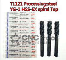 M3 M3.5 M4 M5 M6 M7 M8 M10 M12 South Korea YG - 1 T1121 High quality spiral tap Processing: steel Free shipping 2024 - buy cheap
