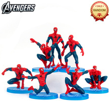 8 см X 4 см мини Человек-паук фигурка героя игрушки фигура Мстителей комплект супергерой паук для мальчиков «человек-Игрушка коллекция моделей pvc ребенок игрушка 2024 - купить недорого
