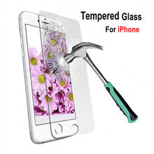 Tempered Glass Film for iphone X 8 5s 5 6 6s 7 Plus Protective Glass Screen Protector Case Cover Tough Protection Tempered Glass 2024 - buy cheap