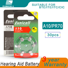30PCS/ lot Hearing Aid Batteries Zinc Air Performance Hearing Aid Batteries A10 10A 10 PR70 Hearing Aid Battery A10 Hearing Aid 2024 - buy cheap