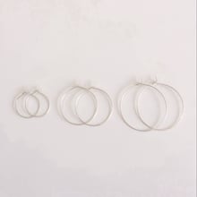 Pendientes de aro de Plata de Ley 925 para joyería, accesorio falso de 10, 13, 20 o 25MM, 20 Uds. (Mark S925) 2024 - compra barato