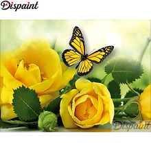 Discos para pintura completa quadrada/redonda 5d faça você mesmo pintura "flor amarela" bordado ponto cruz 3d decoração de casa a11074 2024 - compre barato