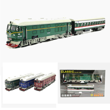 1:87 Steam Train Diecast Locomotive Alloy Model Toy Pull Back Train With Sound Light For Children Toys Gifts Free Shipping 2024 - buy cheap
