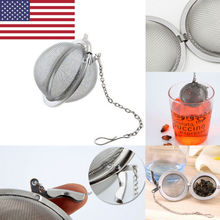 Tea Infuser Stainless Steel Sphere Mesh Tea Strainer Coffee Herb Spice Filter Diffuser Handle Tea Ball 2024 - buy cheap