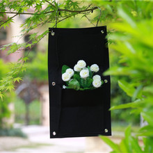 RETAIL 2 -Pocket Vertical Green Garden Wall Planter bag Wall-mounted Felt Planting Bags 2024 - buy cheap