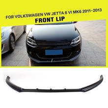 FRP Unpainted Black Primer Front Bumper Lip Spoiler Fit For Volkswagen VW Jetta 2011-2013 2024 - buy cheap