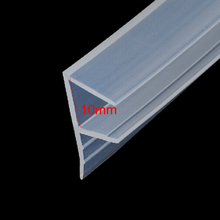 1 metro F forma banho de porta de vidro do chuveiro tira de tempo do selo de borracha de silicone para 10mm de vidro 2024 - compre barato