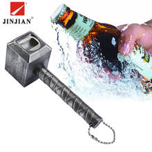 JINJIAN Beer Bottle Openers Hammer of Thor Shaped Opener Wine Beer Soda Glass Cap Bottle Opener Kitchen Bar Gift Zinc Alloy 2018 2024 - buy cheap