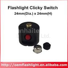 24mm (d) interruptor de lanterna com porta de carregamento de energia de 3.5mm com tampa e junta (1 conjunto)