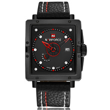 Мода 2016 года Повседневное Для мужчин S Часы Топ Элитный бренд naviforce кожа Бизнес кварцевые часы наручные часы Для мужчин Водонепроницаемый наручные часы 2024 - купить недорого