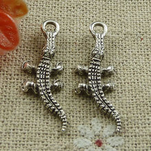180 pieces tibetan silver gecko charms 25x11mm #874 2024 - buy cheap