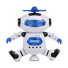 21CM Robot Toys Cute Electric Dancing  Rotating Space Robot Musical Walk Light Electronic Dancer Robot Toys For Children Gift 2024 - buy cheap