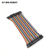 Dupont line 40-15m 2,54mm 1p-1p Pin hembra a hembra Color Breadboard Cable Jump Wire Jumper para Arduino 2024 - compra barato