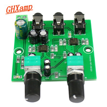 GHXAMP-tablero mezclador de señal de Audio estéreo de dos vías, amplificador de salida de auriculares de amplificación unidireccional, bricolaje (2 entradas y 1 salida) 2024 - compra barato