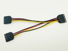 Компьютерный кабель питания для ПК, 15-контактный разъем SATA папа-2 мама, 15-контактный серийный ATA Power HDD, сплиттер, соединительные кабели для майнинга BTC, ETH, EOS 2024 - купить недорого
