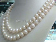 New woman long necklace Hot Charming! wholesale new 8-9mm White Akoya Cultured Pearl Necklace Mother's Day gifts 50" W0402 2024 - buy cheap