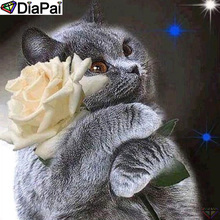 DiaPai 100% Full Square/Round Drill 5D DIY Diamond Painting "Animal cat flower" Diamond Embroidery Cross Stitch 3D Decor A20601 2024 - buy cheap