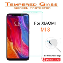 2PCS Ultra Clear Toughened Screen Protector Galss for Xiaomi Mi 8 Screen Protector Tempered Glass Film case For Xiaomi Mi8 glass 2024 - buy cheap