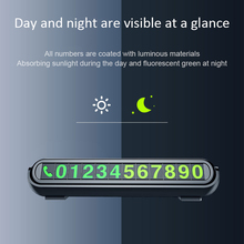 Car-styling Car Temporary Parking Card Luminous Telephone Number Card Universal Hidden Number Plate With Fragrance Tank 2024 - buy cheap