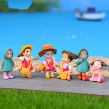 Xiao mei decoração de jardim para mulheres, 6 lâmpadas mini pessoas jardim fadas em miniatura decoração artesanal para casa jardim 2024 - compre barato