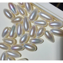 MADALENA SARARA-Cuentas de perlas de agua dulce AAA, 8-9mm, largas, con forma de arroz, fabricación de joyas Diy, 5 unids/lote 2024 - compra barato