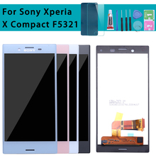 Pantalla LCD de 4,6 pulgadas 1280x720 para SONY Xperia X Compact, Digitalizador de pantalla táctil de pantalla LCD con marco F5321, probada, piezas de repuesto 2024 - compra barato