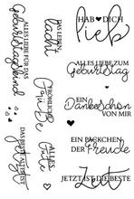German Words Transparent Clear Silicone Stamp/Seal for DIY scrapbooking/photo album Decorative clear stamp W1422 2024 - buy cheap