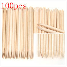 100Pcs Orange Wood Sticks Nail Art Care Salon Cuticle Pusher Remover Manicure Tool 2024 - buy cheap