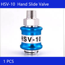 Free Shipping HSV-10 3/8 PT Male to Female Thread Hand Slide Valve Blue 2024 - buy cheap