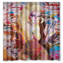 Nicki Minaj-cortina para bañera o ducha, bañera o cortina para ducha de poliéster impermeable con estampado de Top Star, 180x180cm, envío gratis 2024 - compra barato