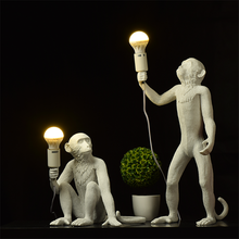 Nordic Modern Monkey Led Pendant Lights Wall Decor Hemp Rope Industrial Vintage Hanglamp Living Room Bedroom Hanging Lamps Decor 2024 - buy cheap