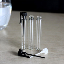 500PCS*2ML Glass Bottle With PP Lid Empty Samll Makeup Refillable Sample Cosmetic Container Test Tube Clear Glass Perfume Vials 2024 - buy cheap