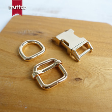 (metal buckle+adjust buckle+D ring/set)DIY dog collar gold 15mm diy accessory zinc alloy adjustable environmental plated buckle 2024 - buy cheap