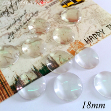 ZEROUP 20pcs/lot 18mm Handmade Clear Glass Cabochon Domed Round Jewelry Accessories 2024 - buy cheap