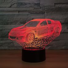 3D Lamp Super Fast Design Car 7 Color Led Night Lamps For Kids Touch Led Usb Table Baby Sleeping Nightlight Hologram Home Decor 2024 - buy cheap