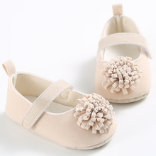 0-1 years old female baby solid color flower princess shoes soft bottom baby toddler shoes 2024 - buy cheap