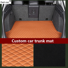 leather Car Trunk Mats for Mitsubishi All Models asx outlander lancer 10 pajero sport car accessories custom cargo liner 2024 - buy cheap