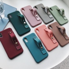 Candy Color Silicone Wrist Strap Bracket Soft TPU Cover for Huawei P30 P20 P10 Pro Mate 10 20 Pro Nova 3i 4 Case With Wristband 2024 - buy cheap