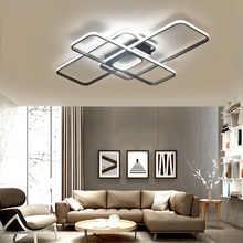 LED Shaped Nordic Living Room Bedroom Restaurant Study Ceiling Lights Creative office commercial ceiling Lamps Lighting fixture 2024 - buy cheap